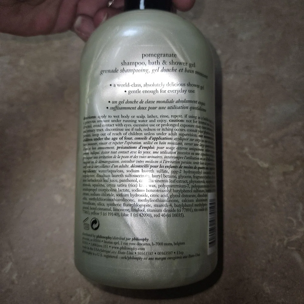 Philosophy Pomegranate In A Pear Tree 24oz Shampoo Bath Shower Gel Holiday Boxed